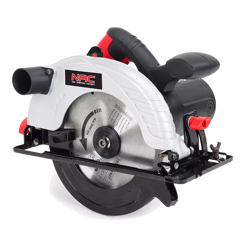 PILARKA TARCZOWA 1200W, tarcza 185mm, prowadnica do cięcia równoległego, adapter do odsysania pyłów NAC