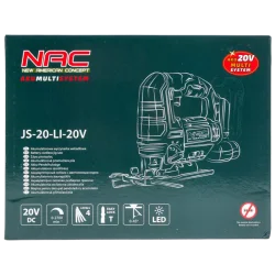 Wyrzynarka akumulatorowa 20V JS-20-LI-20V  NAC