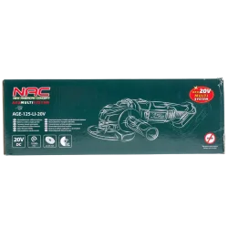 Akumulatorowa szlifierka kątowa 125mm AGE-125-LI-20V NAC