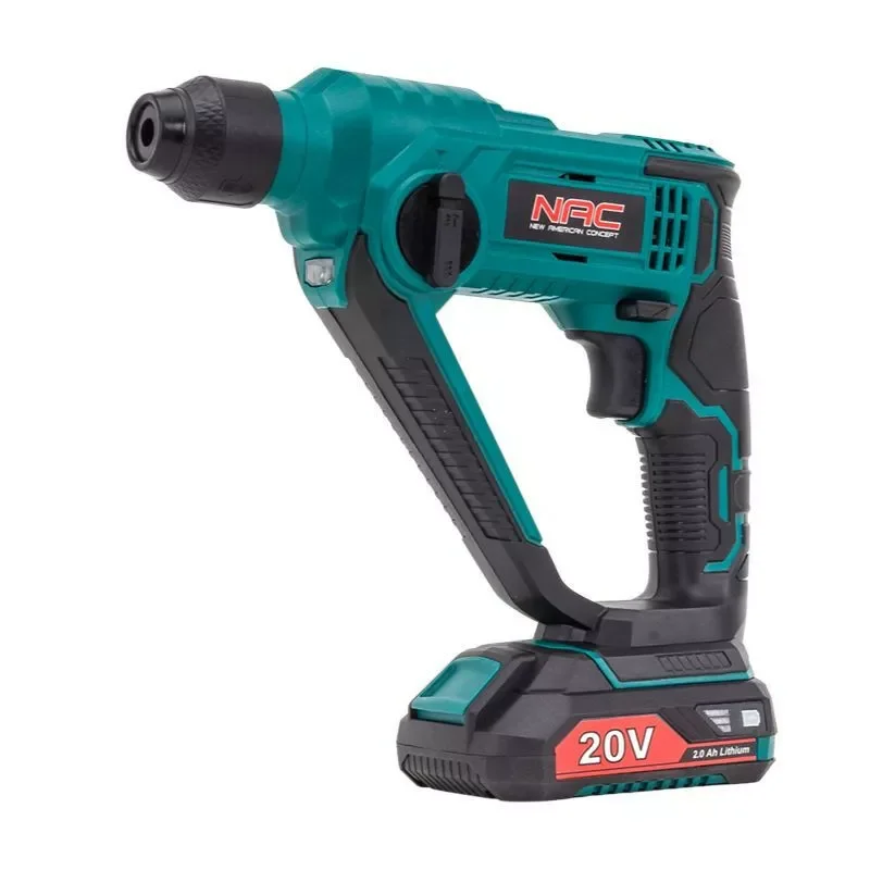 Młot udarowo-obrotowy SDS+ akumulatorowy 20V, 1,1J HE-SDS-LI-20V NAC