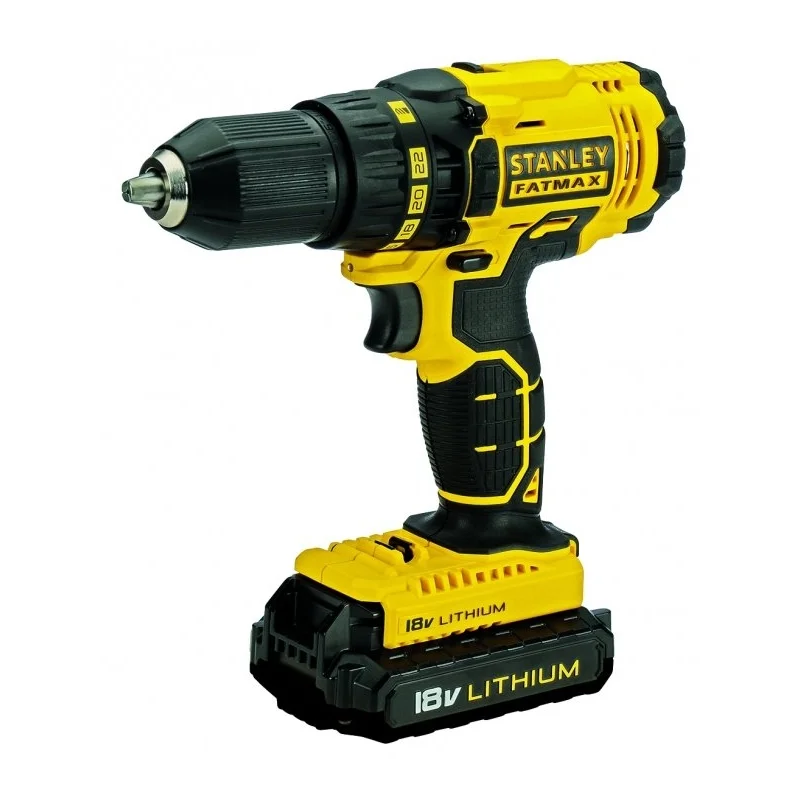 Wiertarko-wkrętarka 18V 2x aku.1,3Ah, torba STANLEY FatMax