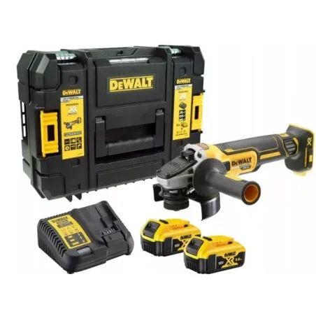 Szlifierka kątowa 18V XR 2x5Ah 125mm z silnikiem bezszczotkowym Perform&Protect TSTAK II DCG405P2 DeWALT