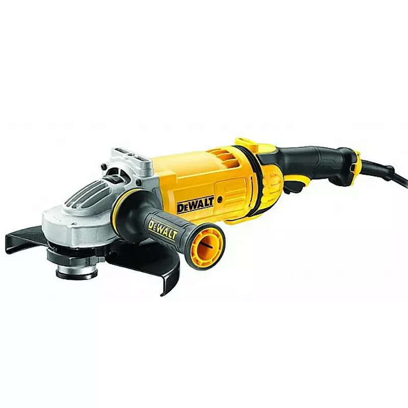Szlifierka kątowa 2600W 230mm łagodny rozruch włącznik pracy ciagłej Perform&Protect DWE4579-QS DeWALT