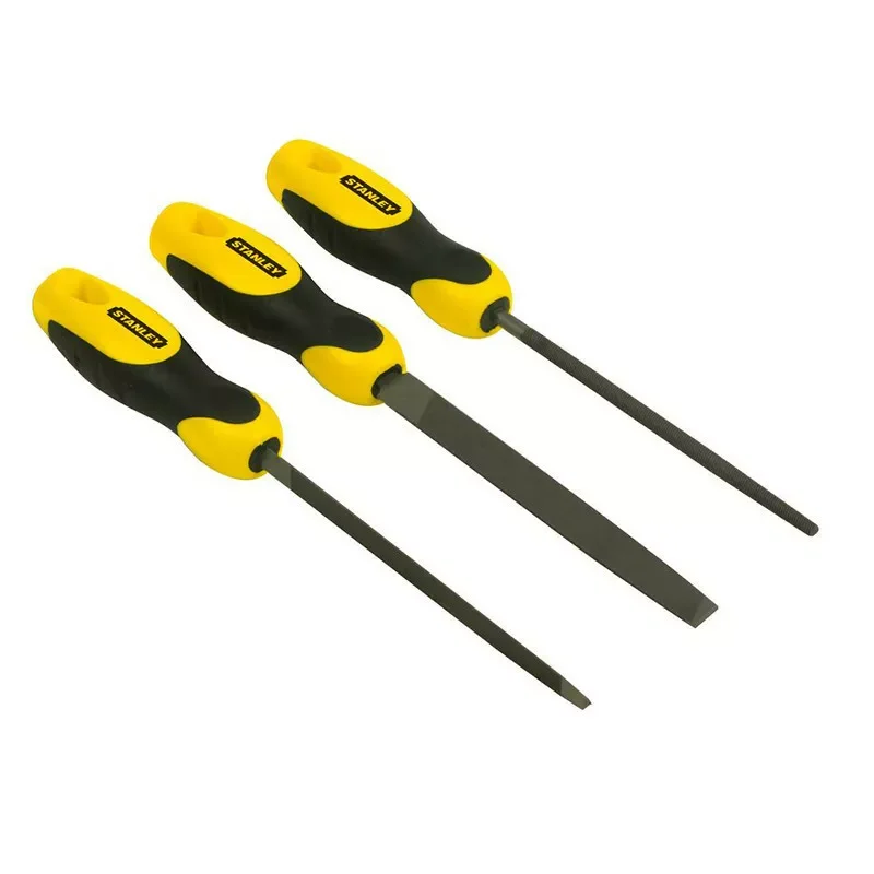 Zestaw 3 szt pilników równiaków ( płaski, półokrągły, kwadratowy) 200 mm STANLEY®