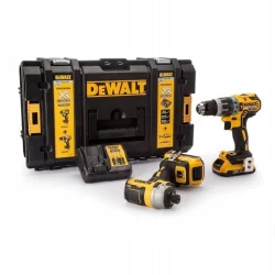 Zestaw DeWalt DCK266P2 2x5Ah DCD796+DCF887 Walizka