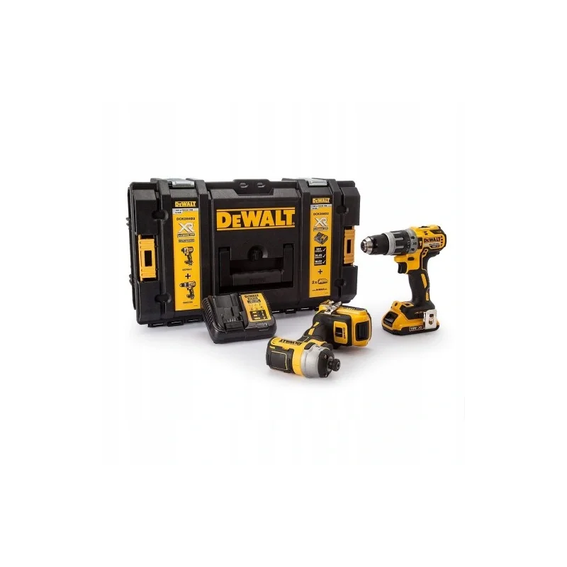 Zestaw DeWalt DCK266P2 2x5Ah DCD796+DCF887 Walizka