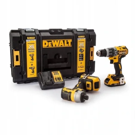 Zestaw DeWalt DCK266P2 2x5Ah DCD796+DCF887 Walizka