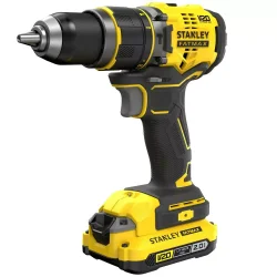 Wiertarko-wkrętarka bezszczotkowa linia V20 napięcie 18V, 2 aku. 2,0Ah, kufer STANLEY® FATMAX®
