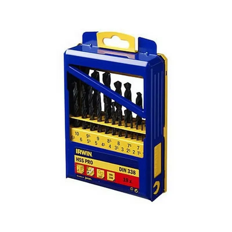 Zestaw 19 wierteł do metalu HSS PRO DIN-338  IRWIN