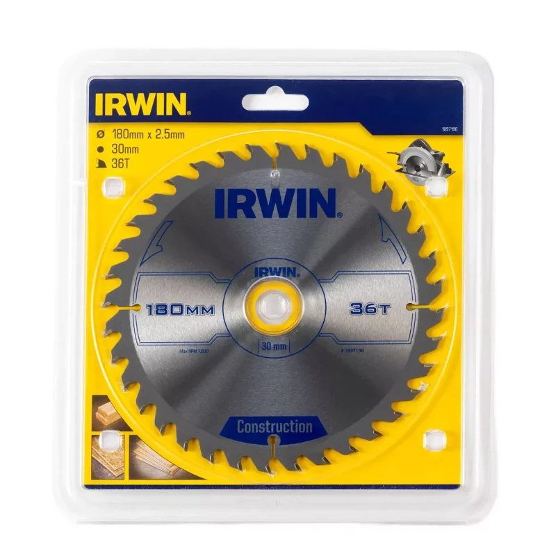 Piła tarczowa do drewna OPP IR 180mm/36T IRWIN