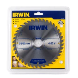 Piła tarczowa do drewna OPP IR 190mm/40T IRWIN