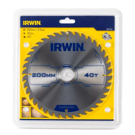 Piła tarczowa do drewna OPP IR 200mm/40T IRWIN