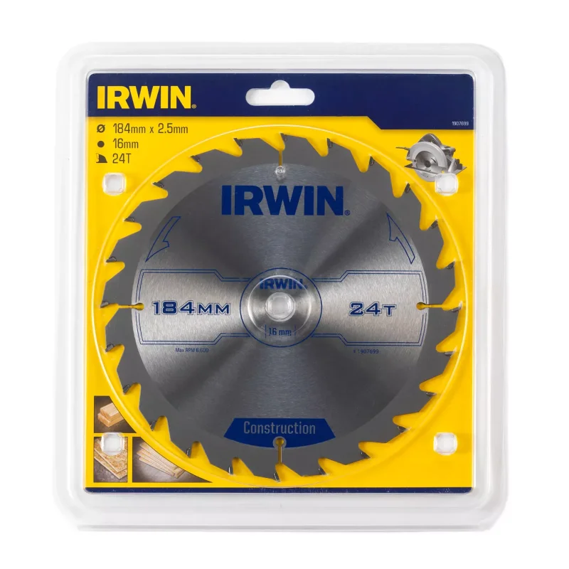 Piła tarczowa do drewna WOOD OPP IR 184mm/24Tx16mm IRWIN