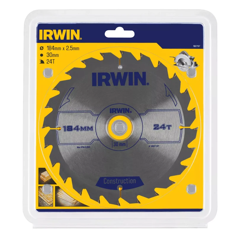 Piła tarczowa do drewna OPP IR 184mm/24T IRWIN