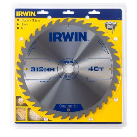 Piła tarczowa do drewna OPP IR 315mm/40T IRWIN