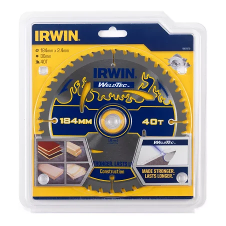 Piła tarczowa WELDTEC do pilarek ręcznych 184mm/40Tx30mm IRWIN