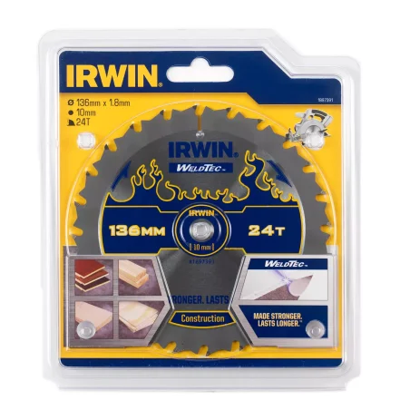 Piła tarczowa WELDTEC do pilarek ręcznych 136mm/24T C IRWIN