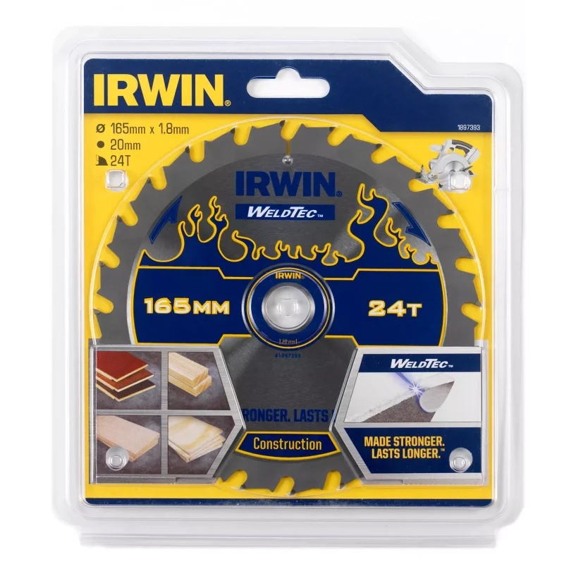 Piła tarczowa WELDTEC do pilarek ręcznych 165mm/24T C IRWIN