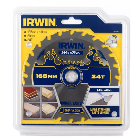Piła tarczowa WELDTEC do pilarek ręcznych 165mm/24T C IRWIN