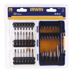 Zestaw 40 bitów i końcówek z nasadkami w kasecie modułowej Small Bulk Storage IRWIN