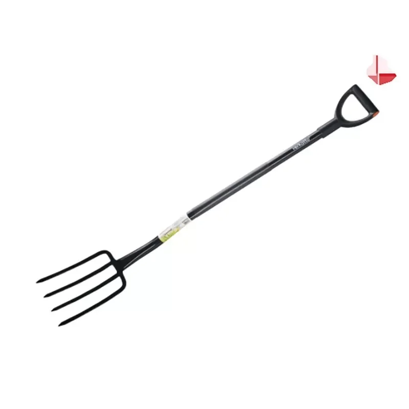 Widły do kopania 4-zębne z metalowym trzonkiem „DP”