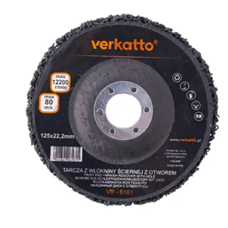 Tarcza z włókniny ściernej z otworem 125mm Verkatto