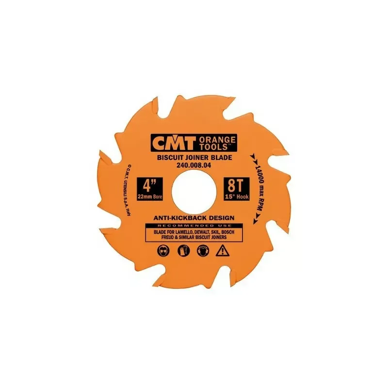 CMT 240.008.04 Frez do lameli - D100x3,96 d22 Z8 H