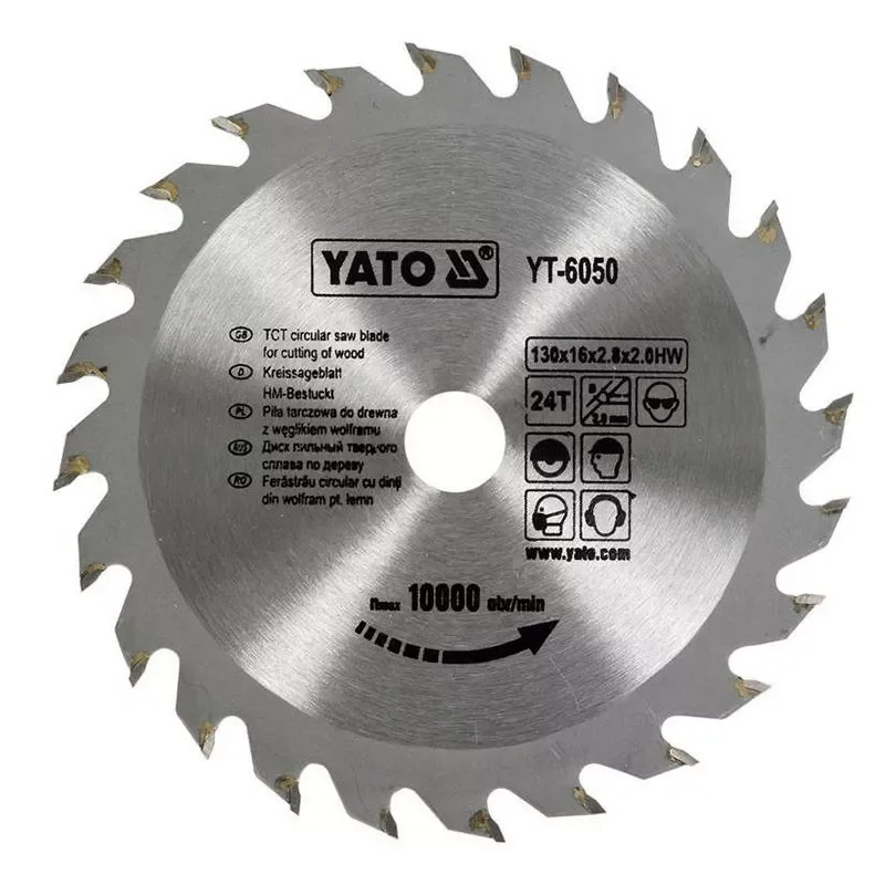 Tarcza widiowa do drewna 130x16x24T YT-6050  YATO