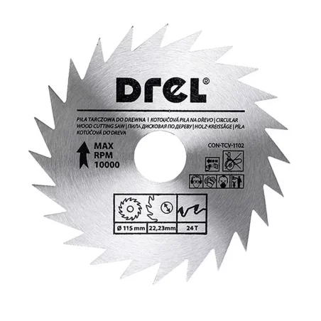 Piła tarczowa CV do drewna 115 mm x 24 T CON-TCV-1102 Condor