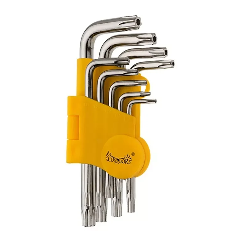Klucze Torx z otworem T10-50 9 szt.