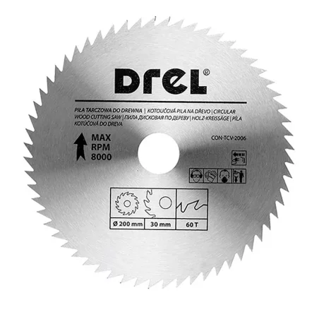 Piła tarczowa CV do drewna 200 mm x 60 T CON-TCV-2006 Condor