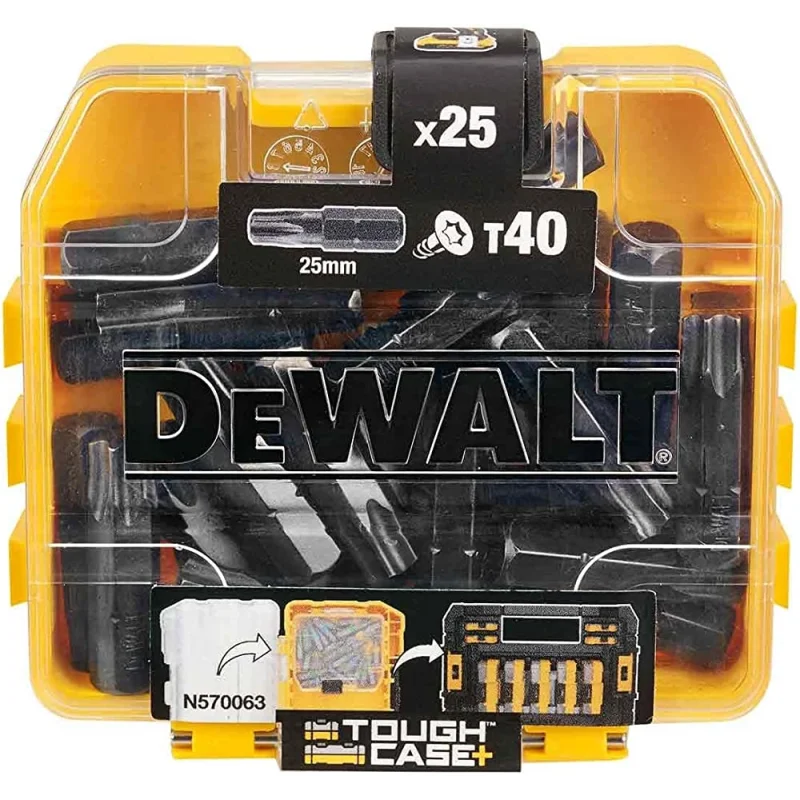 Zestaw 25 szt. końcówek wkrętarskich TX40/25mm, IMPACT Torison DT70559T-QZ DEWALT