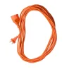 Przedłużacz ogrodowy pomarańczowy, długość 20m, 2x1mm2, 10A, przewód w izolacji PVC, 1 gniazdo bez uziemienia, OMY