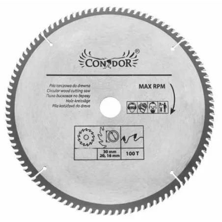 Piła tarczowa do drewna: 350 mm x 100 T CON-TCT-3510 Condor