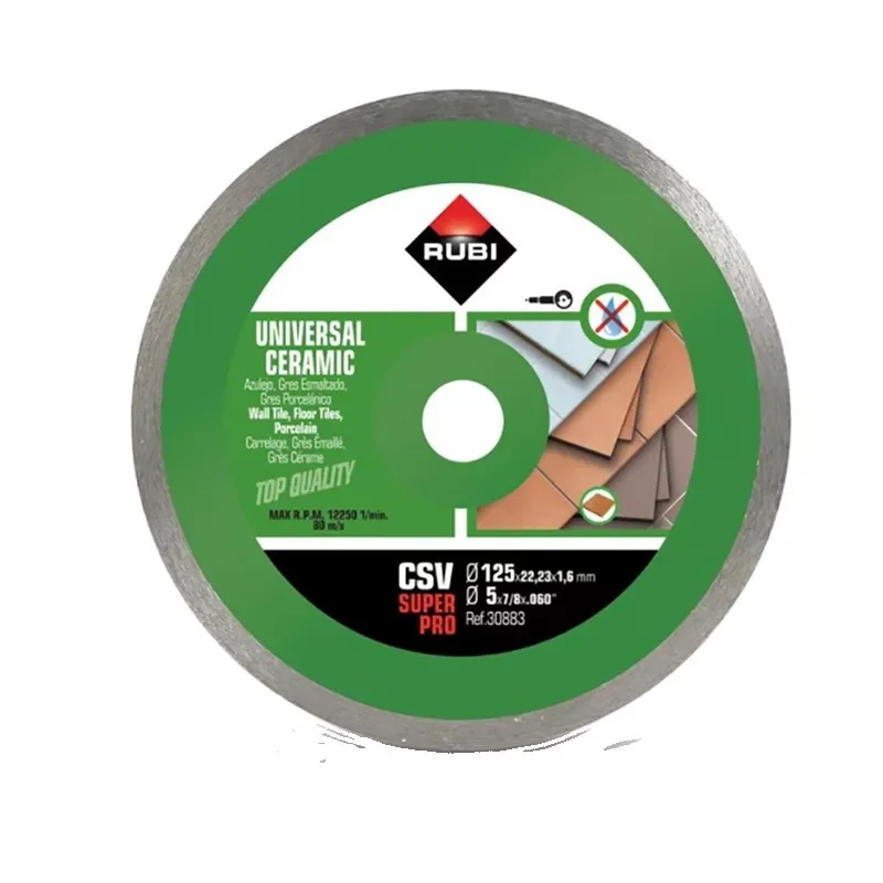 RUBI Tarcza diamentowa do gresu glazury 125/22,2mm - CSV125 PRO