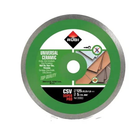 RUBI Tarcza diamentowa do gresu glazury 125/22,2mm - CSV125 PRO