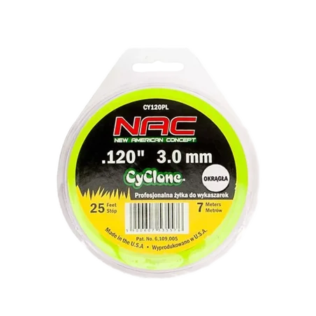 Żyłka tnąca okragła 3,0mm/7mb SU120PL NAC