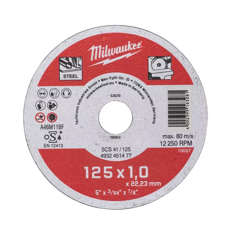 Tarcza do cięcia metalu Contractor 125X1 mm Milwaukee