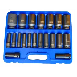 NASADKI UDAROWE 1/2" ZESTAW 20 szt 10-38 mm