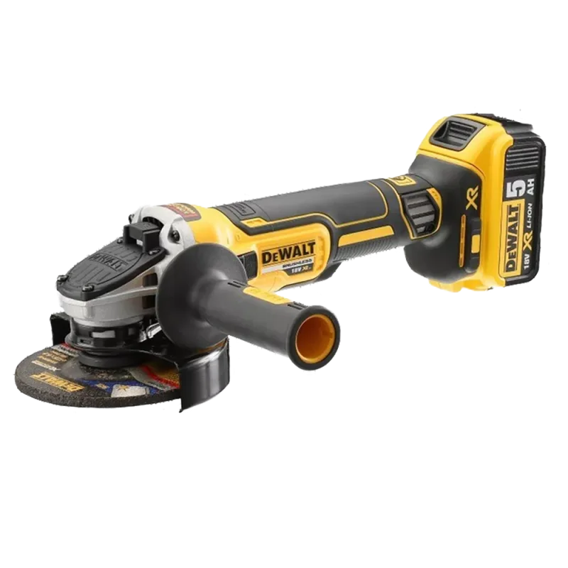 Szlifierka kątowa aku 18V XR 3x5Ah 125mm z silnikiem bezszczotkowym Perform&Protect TSTAK II DCG405P3 DeWALT