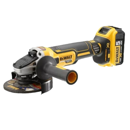 Szlifierka kątowa aku 18V XR 3x5Ah 125mm z silnikiem bezszczotkowym Perform&Protect TSTAK II DCG405P3 DeWALT