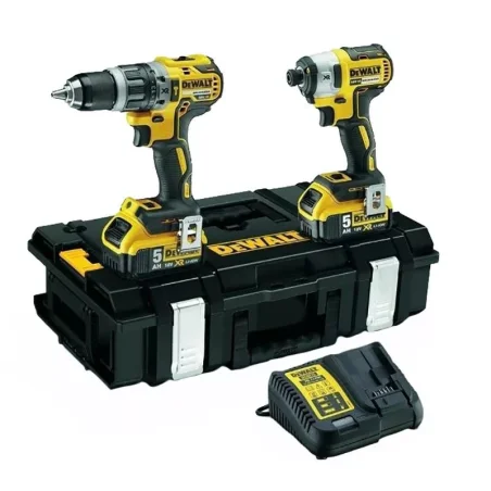 Zestaw DeWalt DCK266P2 2x5Ah DCD796+DCF887 Walizka