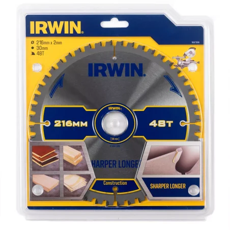 Piła tarczowa do drewna CONSTRUCTION 216mm/48T M IRWIN