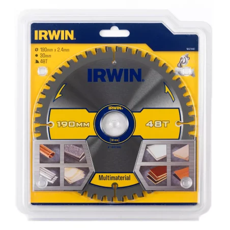 Piła tarczowa do różnych materiałów MULTI 190mm/48T IRWIN