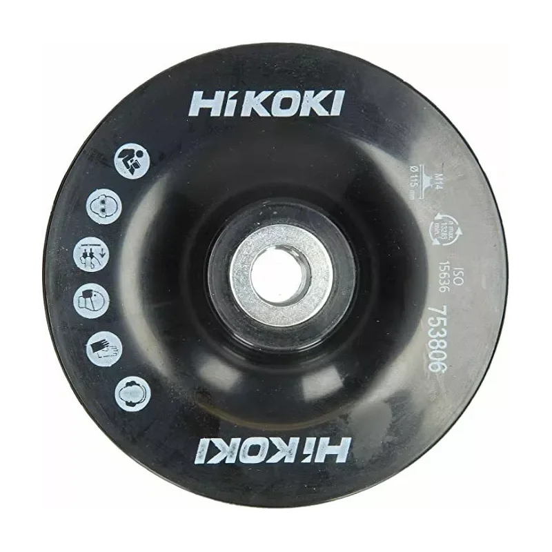 Talerz podporowy do krążków fibrowych 115xM14 czarny ISO15636 HIKOKI