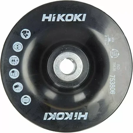 Talerz podporowy do krążków fibrowych 115xM14 czarny ISO15636 HIKOKI