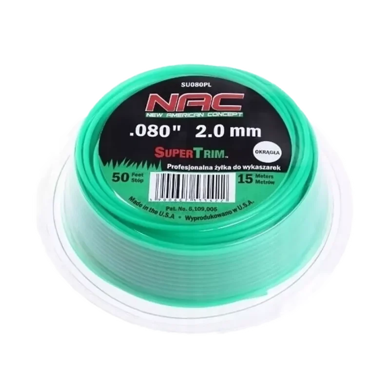 Żyłka tnąca okrągła 2,0mm/15m SU080PL NAC