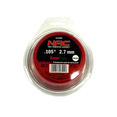 Żyłka tnaca okrągła 2,7mm/9mb SU105PL NAC