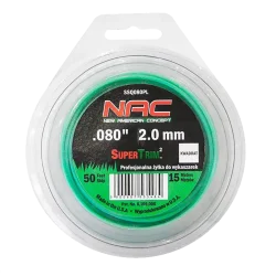Żyłka tnąca kwadrat 2,0mm/15mb SSQ080PL  NAC