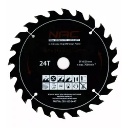 Tarcza widiowa do drewna 185mm 24T SB1-185-24-AT NAC